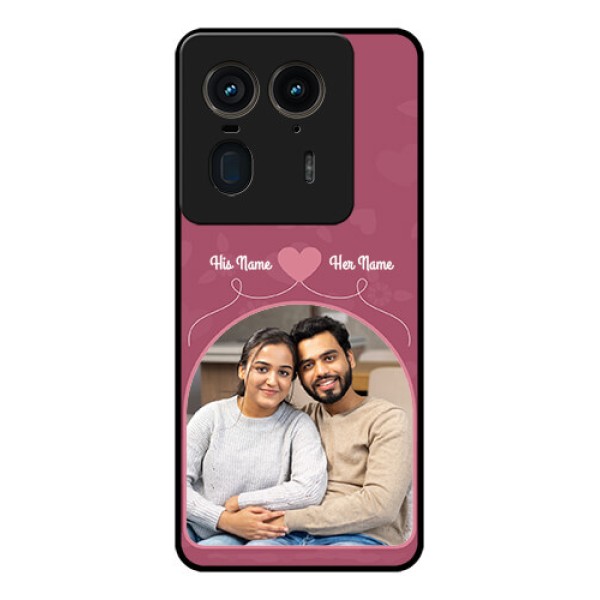 Motorola Edge 50 Ultra 5G Custom Glass Phone CaseLove Floral Design
