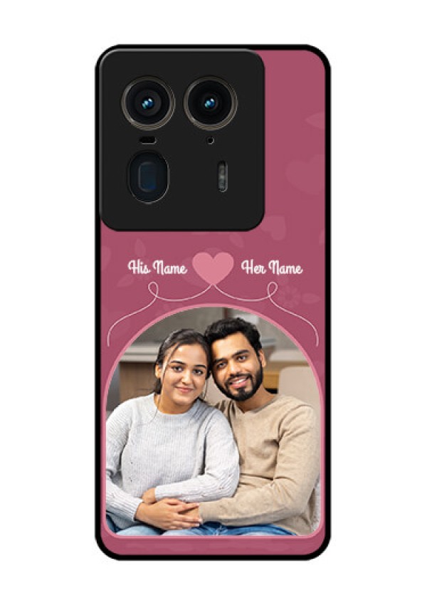 Motorola Edge 50 Ultra 5G Custom Glass Phone CaseLove Floral Design