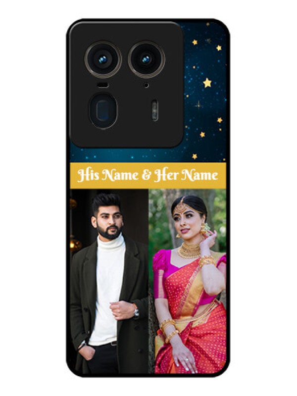 Custom Motorola Edge 50 Ultra 5G Custom Glass Phone CaseGalaxy Stars Backdrop Design