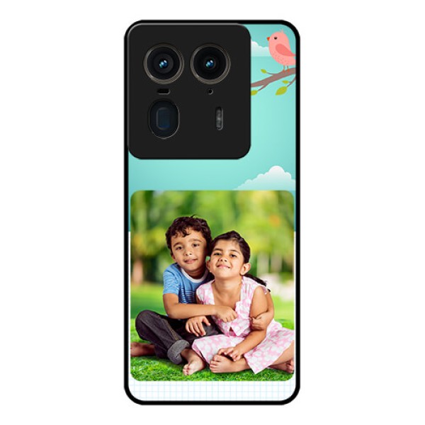 Motorola Edge 50 Ultra 5G Custom Glass Phone CaseDoodle Love Design