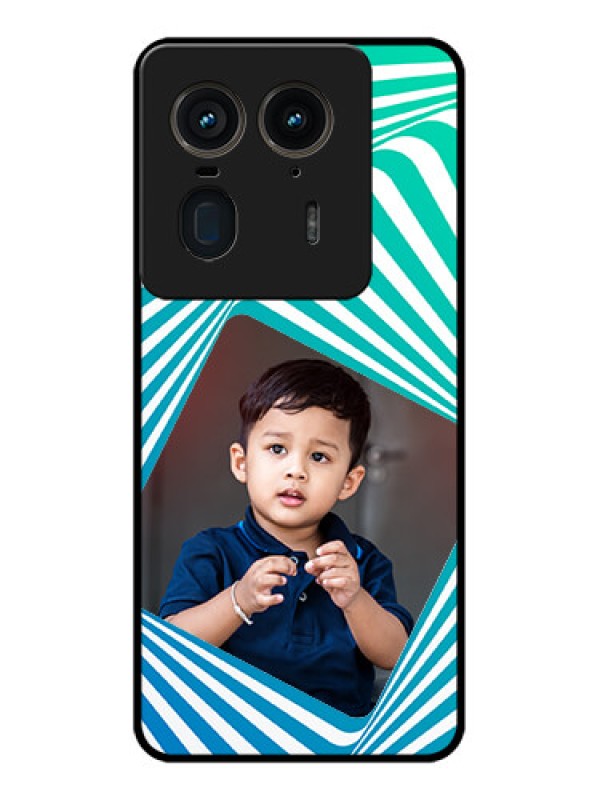 Custom Motorola Edge 50 Ultra 5G Custom Glass Phone CaseAbstract Spiral Design