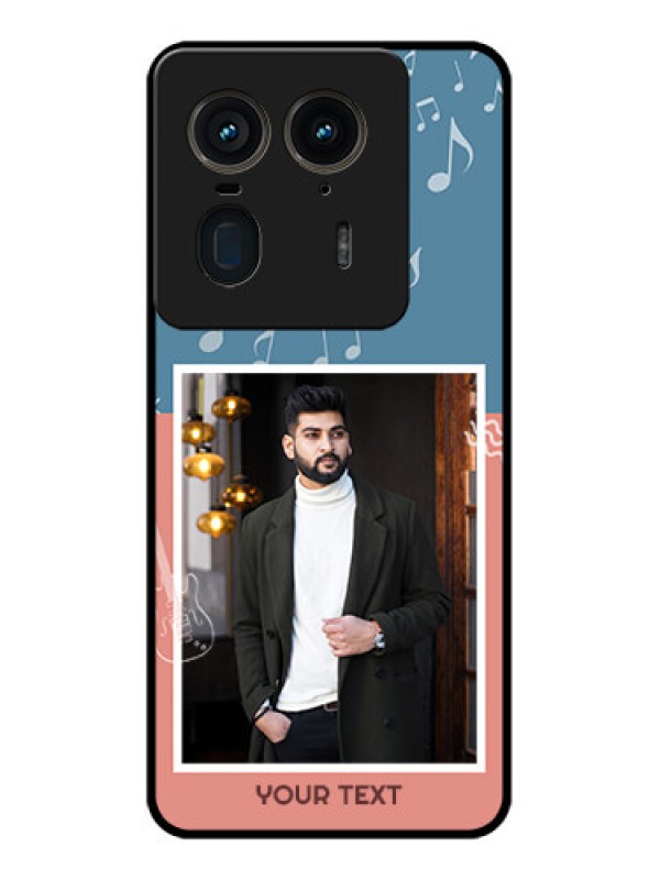 Custom Motorola Edge 50 Ultra 5G Custom Glass Phone CaseWith Color Musical Note Design