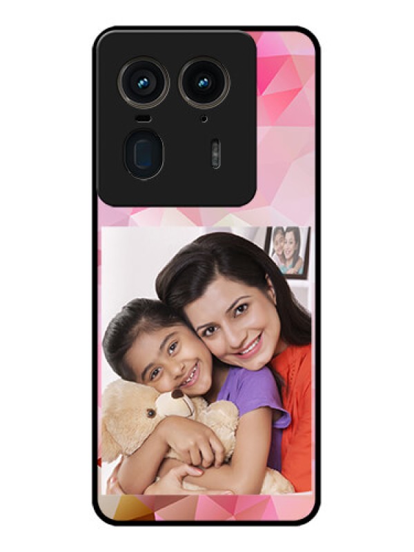 Custom Motorola Edge 50 Ultra 5G Custom Glass Phone CaseAbstract Triangle Design