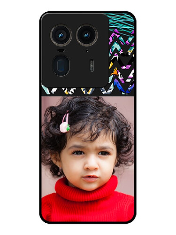 Custom Motorola Edge 50 Ultra 5G Custom Glass Phone CaseNeon Abstract Design