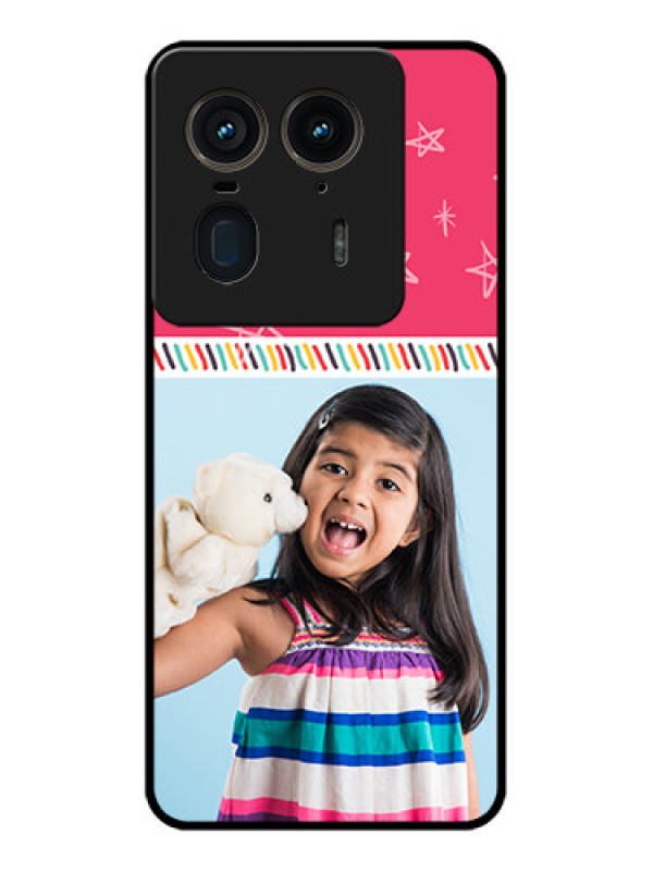 Custom Motorola Edge 50 Ultra 5G Custom Glass Phone CaseLine Art Design