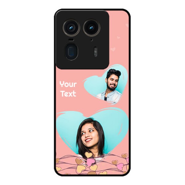 Motorola Edge 50 Ultra 5G Custom Glass Phone CaseLove Doodle Design