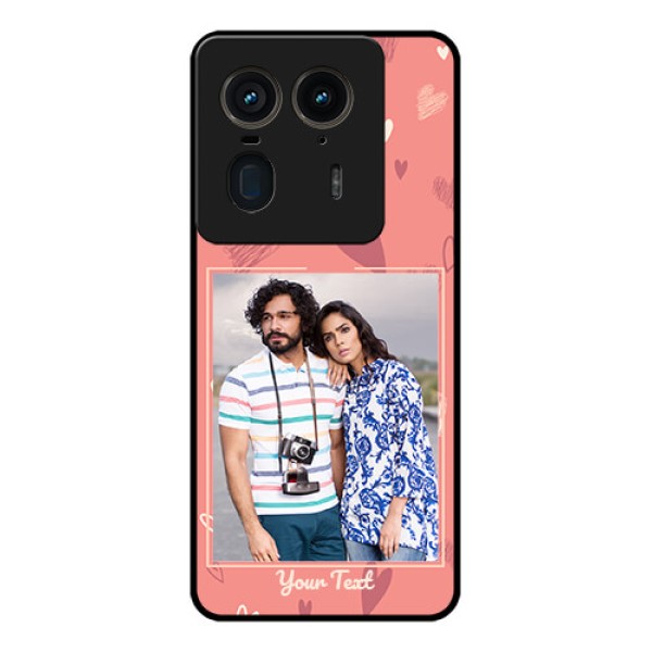 Motorola Edge 50 Ultra 5G Custom Glass Phone CaseLove Doodle Art Design