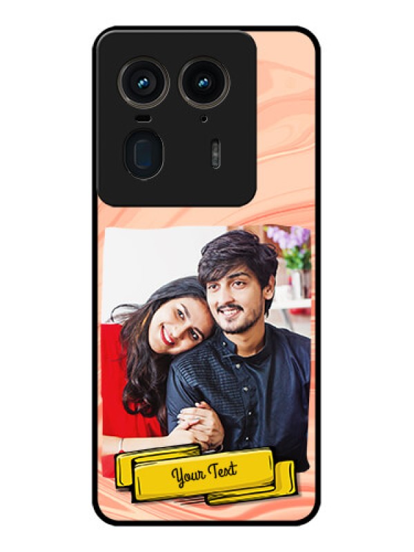 Custom Motorola Edge 50 Ultra 5G Custom Glass Phone CaseMarble Texture Design