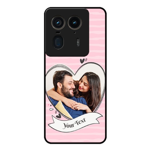 Motorola Edge 50 Ultra 5G Custom Glass Phone CaseVintage Heart Design