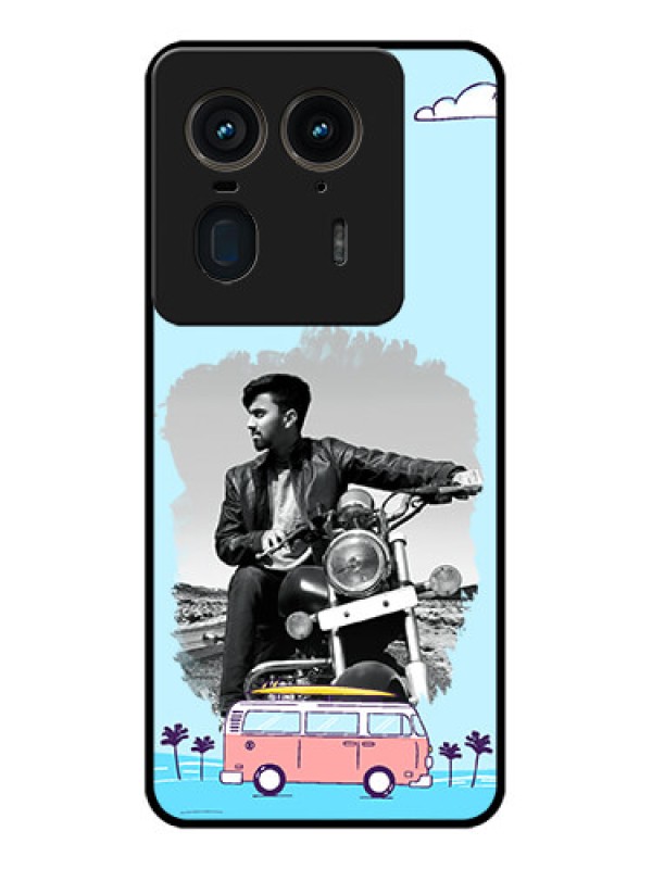 Custom Motorola Edge 50 Ultra 5G Custom Glass Phone CaseTravel and Adventure Design