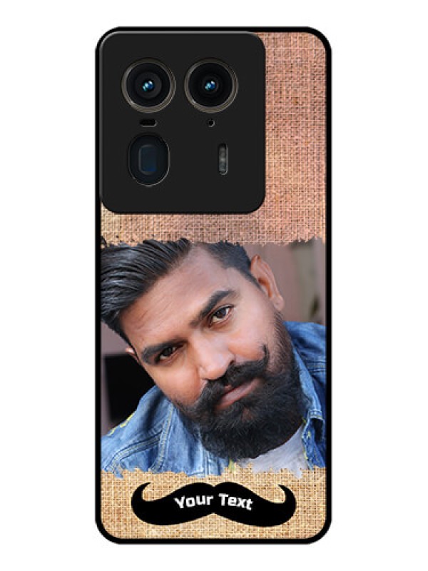 Custom Motorola Edge 50 Ultra 5G Custom Glass Phone CaseWith Texture Design