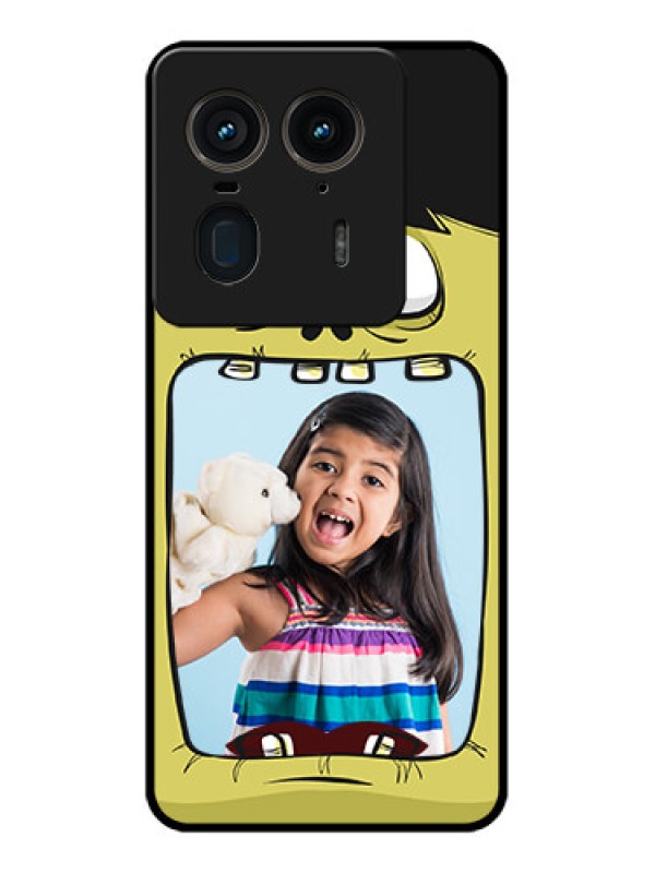 Custom Motorola Edge 50 Ultra 5G Custom Glass Phone CaseCartoon Monster Back Case Design