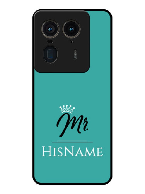 Custom Motorola Edge 50 Ultra 5G Custom Glass Phone CaseMr With Name Design