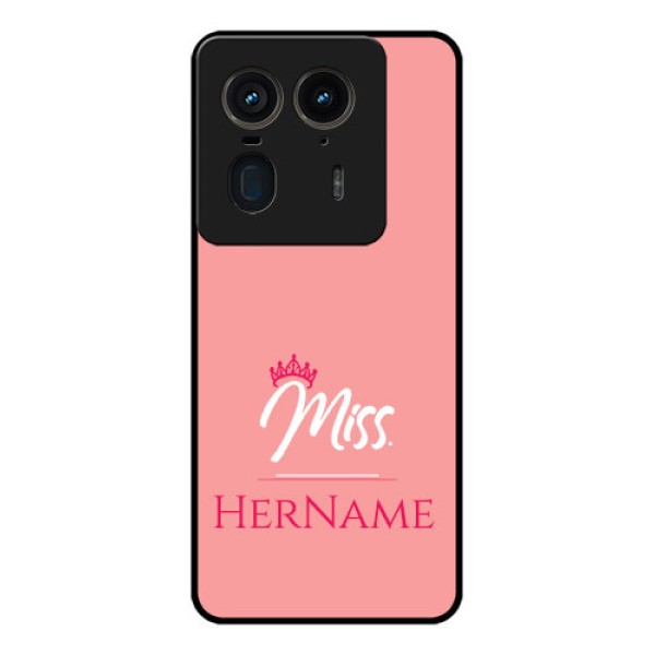 Motorola Edge 50 Ultra 5G Custom Glass Phone CaseMrs With Name Design