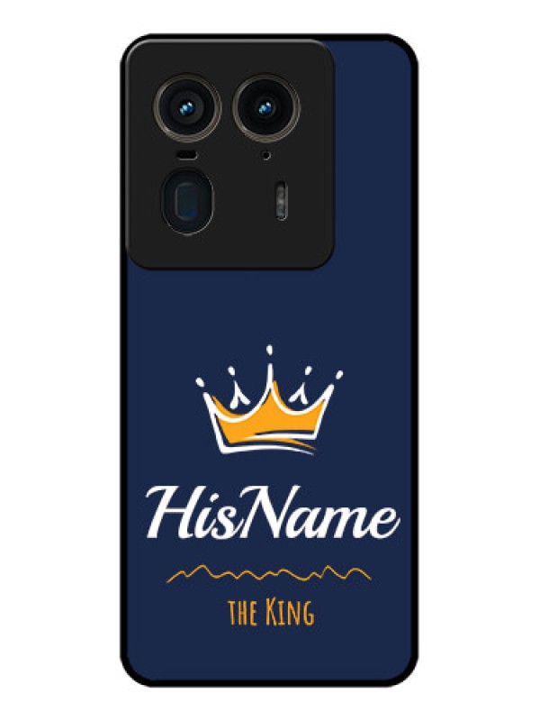 Custom Motorola Edge 50 Ultra 5G Custom Glass Phone CaseKing With Name Design