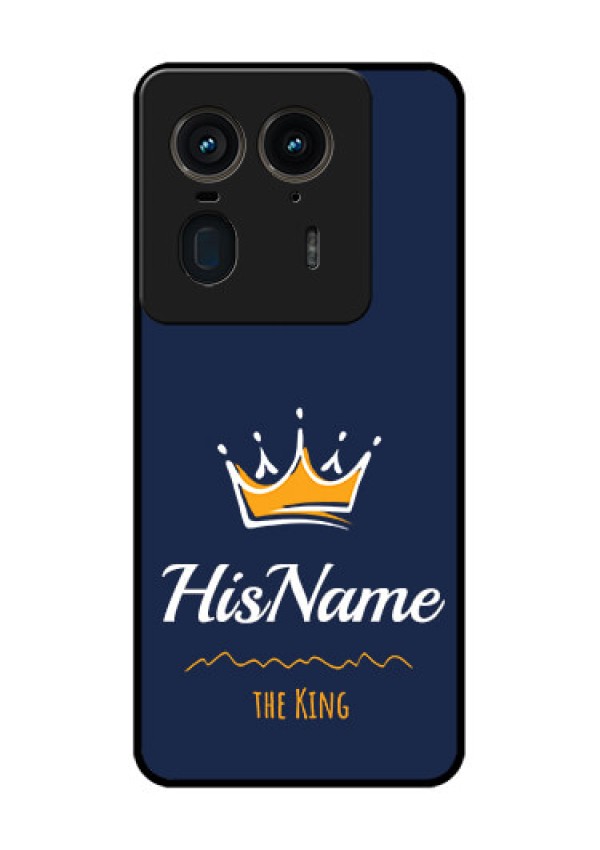 Motorola Edge 50 Ultra 5G Custom Glass Phone CaseKing With Name Design