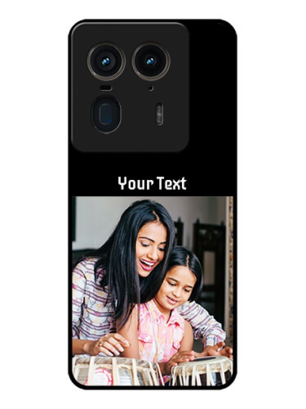 Custom Motorola Edge 50 Ultra 5G Custom Glass Phone CasePhoto With Name Design