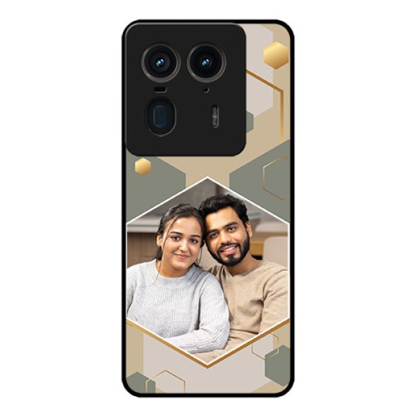 Motorola Edge 50 Ultra 5G Custom Glass Phone CaseStylish Hexagon Pattern Design Motorola Edge 50 Ultra 5G Custom Glass Phone CaseStylish Hexagon Pattern Design