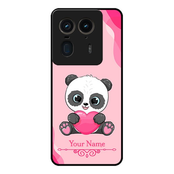 Motorola Edge 50 Ultra 5G Custom Glass Phone CaseCute Panda Design