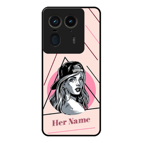 Motorola Edge 50 Ultra 5G Custom Glass Phone CaseRockstar Girl Design