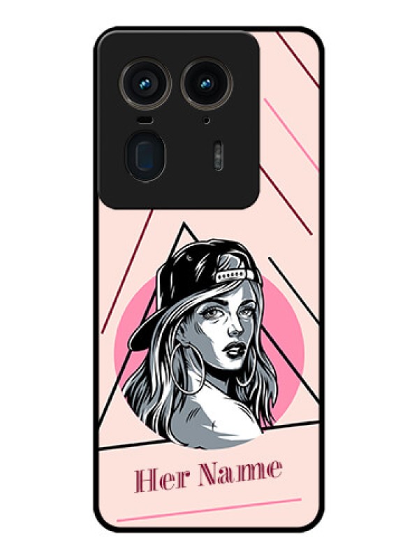 Custom Motorola Edge 50 Ultra 5G Custom Glass Phone CaseRockstar Girl Design