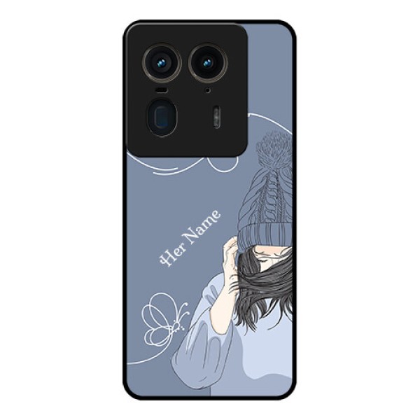 Motorola Edge 50 Ultra 5G Custom Glass Phone CaseGirl In Winter Outfit Design Motorola Edge 50 Ultra 5G Custom Glass Phone CaseGirl In Winter Outfit Design