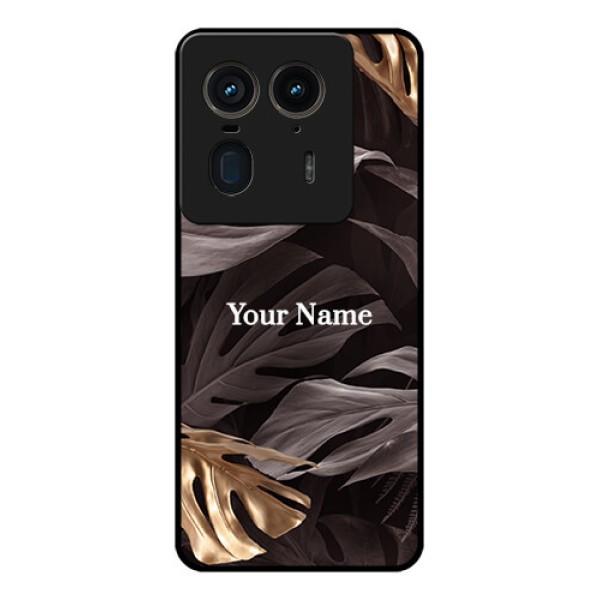 Motorola Edge 50 Ultra 5G Custom Glass Phone CaseWild Leaves Digital Paint Design