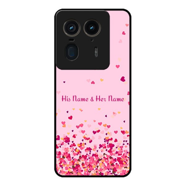 Motorola Edge 50 Ultra 5G Custom Glass Phone CaseFloating Hearts Design Motorola Edge 50 Ultra 5G Custom Glass Phone CaseFloating Hearts Design