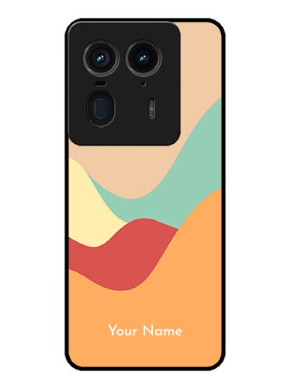 Custom Motorola Edge 50 Ultra 5G Custom Glass Phone CaseOcean Waves Multi - Colour Design