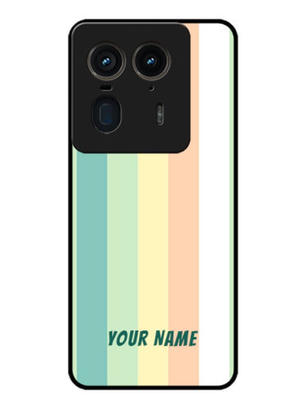 Custom Motorola Edge 50 Ultra 5G Custom Glass Phone CaseMulti - Colour Stripes Design
