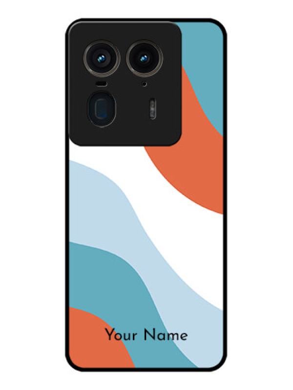 Custom Motorola Edge 50 Ultra 5G Custom Glass Phone CaseColoured Waves Design