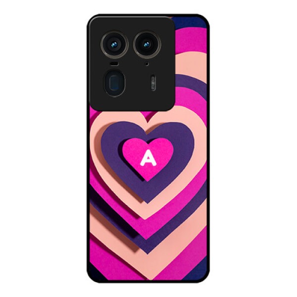 Motorola Edge 50 Ultra 5G Custom Glass Phone CaseCute Heart Pattern Design
