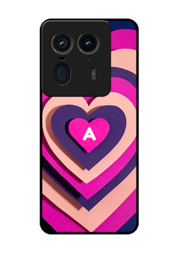 Motorola Edge 50 Ultra 5G Custom Glass Phone CaseCute Heart Pattern Design