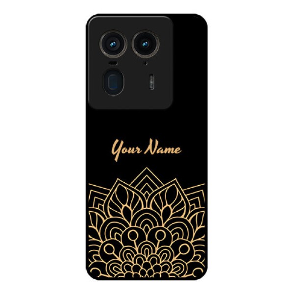 Motorola Edge 50 Ultra 5G Custom Glass Phone CaseGolden Mandala Design Motorola Edge 50 Ultra 5G Custom Glass Phone CaseGolden Mandala Design
