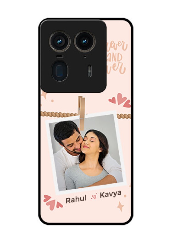 Motorola Edge 50 Ultra 5G Custom Glass Phone CaseForever And Ever Love Design