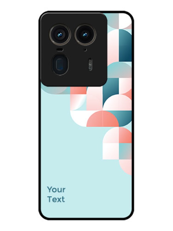 Custom Motorola Edge 50 Ultra 5G Custom Glass Phone CaseStylish Semi - Circle Pattern Design