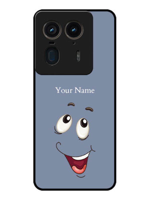 Custom Motorola Edge 50 Ultra 5G Custom Glass Phone CaseLaughing Cartoon Face Design