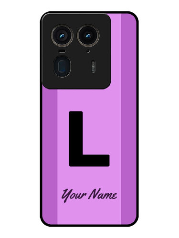 Custom Motorola Edge 50 Ultra 5G Custom Glass Phone CaseTricolor Custom Text Design