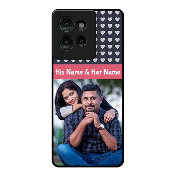 Motorola Edge 50 Custom Glass Phone CaseLove Symbols Design
