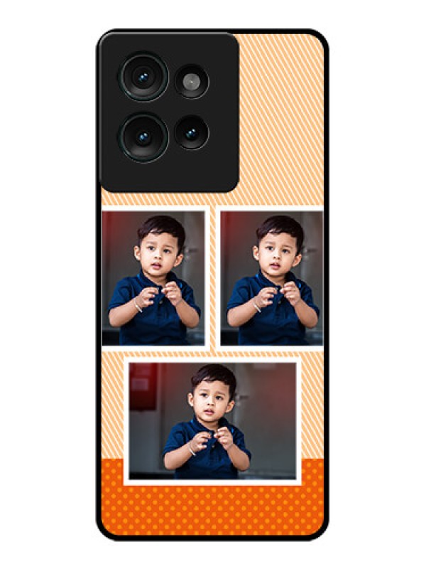 Custom Motorola Edge 50 Custom Glass Phone CaseBulk Photos Upload Design