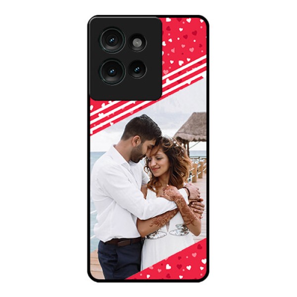 Motorola Edge 50 Custom Glass Phone CaseValentines Gift Design