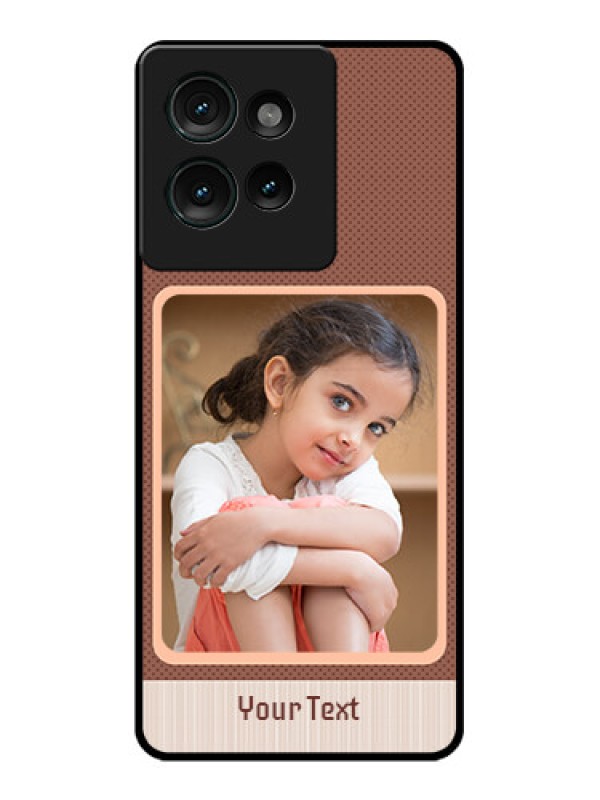 Custom Motorola Edge 50 Custom Glass Phone CaseSimple Pic Upload Design