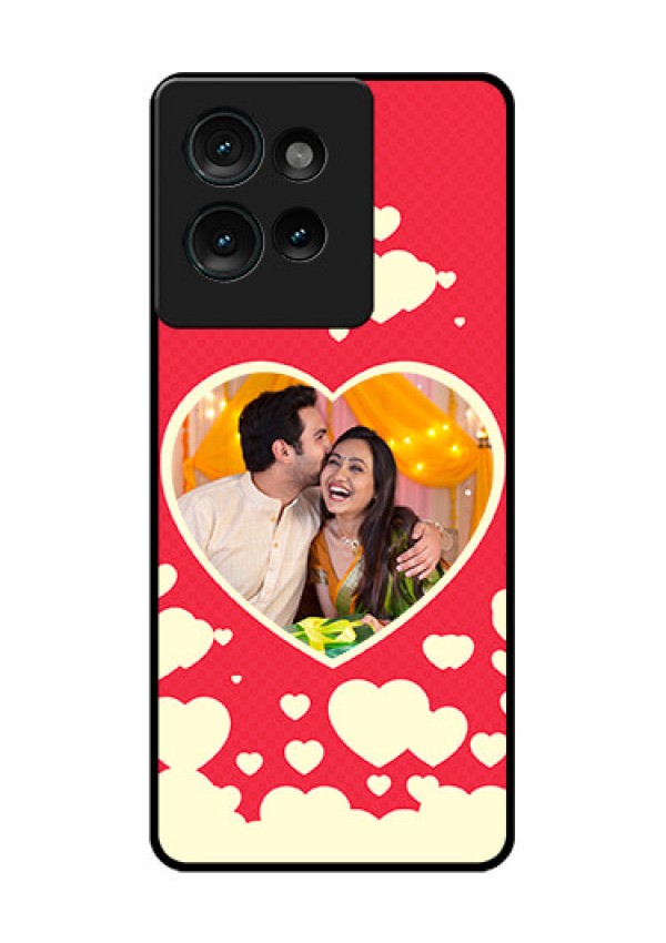 Motorola Edge 50 Custom Glass Phone CaseLove Symbols Phone Cover Design