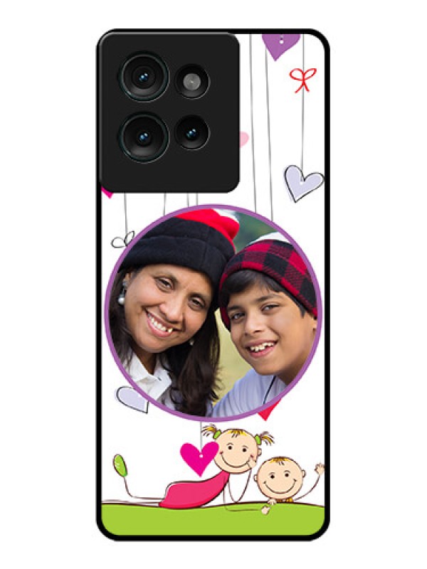 Custom Motorola Edge 50 Custom Glass Phone CaseCute Kids Phone Case Design