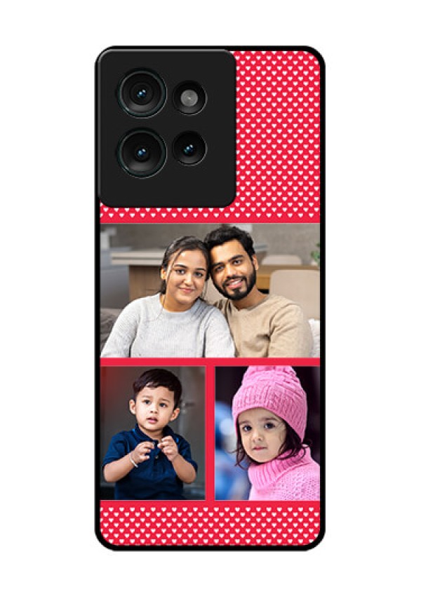 Motorola Edge 50 Custom Glass Phone CaseBulk Photo Upload Design