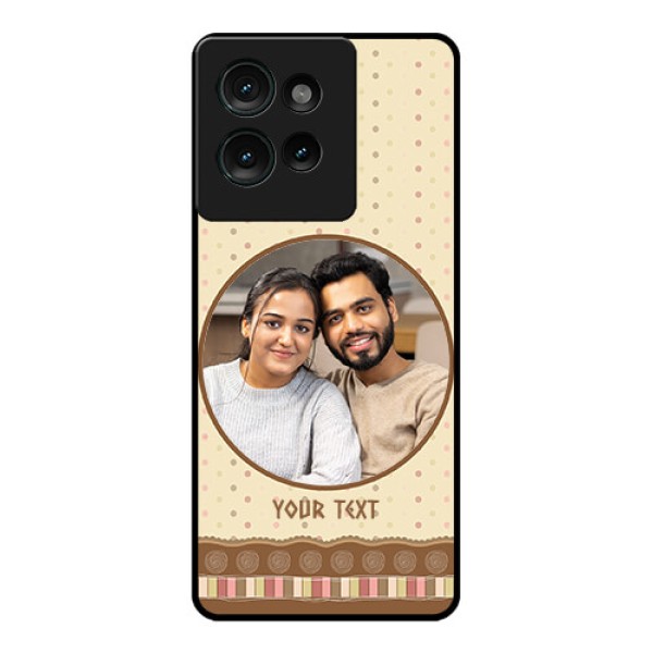 Motorola Edge 50 Custom Glass Phone CaseBrown Dotted Mobile Case Design Motorola Edge 50 Custom Glass Phone CaseBrown Dotted Mobile Case Design