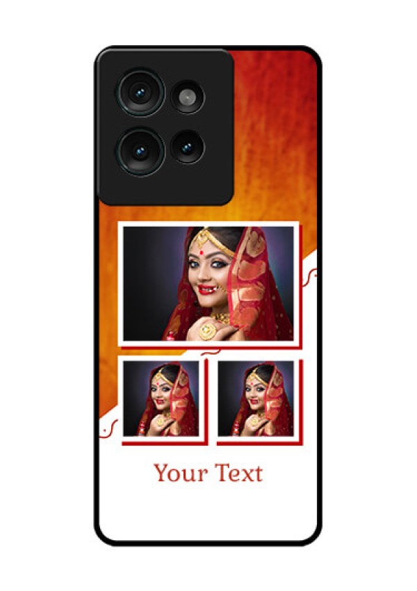 Motorola Edge 50 Custom Glass Phone CaseWedding Memories Design