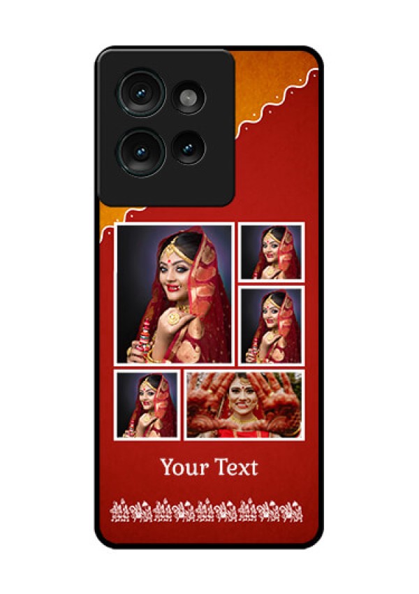 Motorola Edge 50 Custom Glass Phone CaseWedding Pic Upload Design