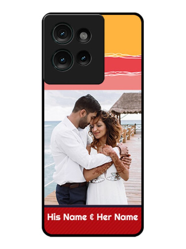 Custom Motorola Edge 50 Custom Glass Phone CaseColorful Case Design