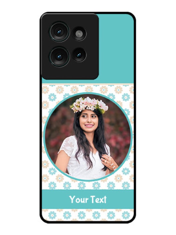 Custom Motorola Edge 50 Custom Glass Phone CaseBeautiful Flowers Design